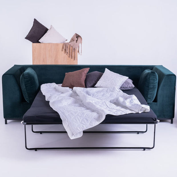 Customform Divano Letto 2 posti in tessuto Willy Violetto