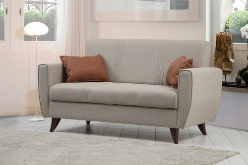 Asir Divano Letto 2 posti in tessuto Zaden Beige