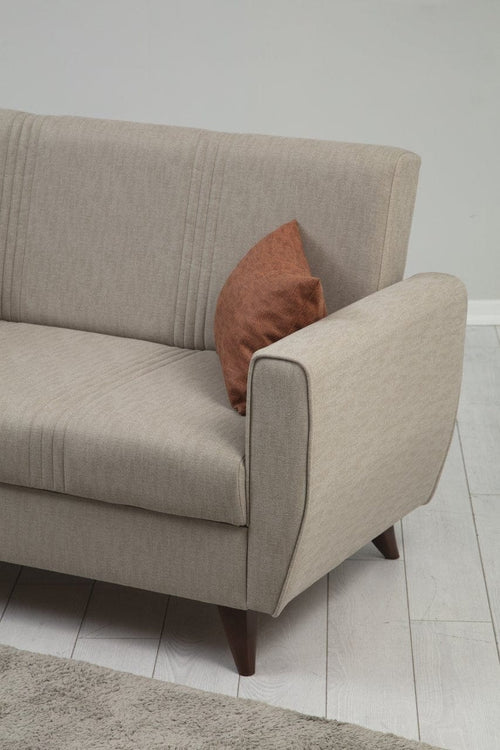Asir Divano Letto 2 posti in tessuto Zaden Beige