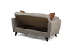 Asir Divano Letto 2 posti in tessuto Zaden Beige