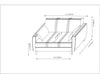 Asir Divano Letto 2 posti in tessuto Zaden Beige
