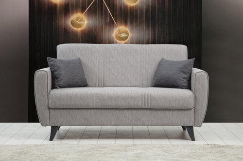 Asir Divano Letto 2 posti in tessuto Zaden Grigio