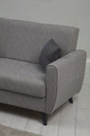 Asir Divano Letto 2 posti in tessuto Zaden Grigio
