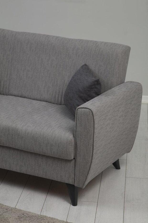 Asir Divano Letto 2 posti in tessuto Zaden Grigio