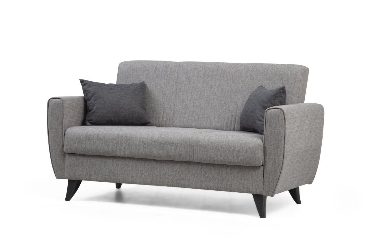 Asir Divano Letto 2 posti in tessuto Zaden Grigio