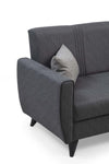 Asir Divano Letto 2 posti in tessuto Zaden Grigio