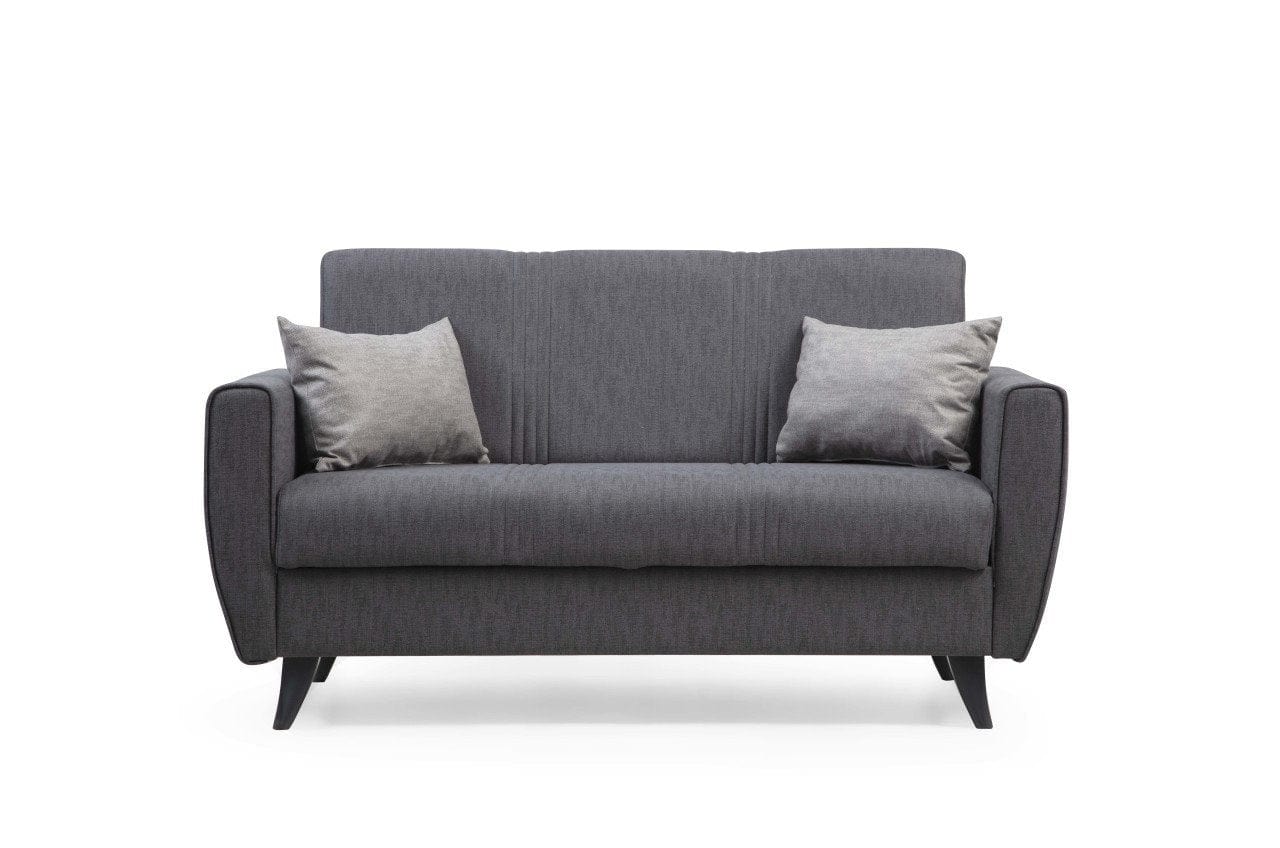 Asir Divano Letto 2 posti in tessuto Zaden Grigio