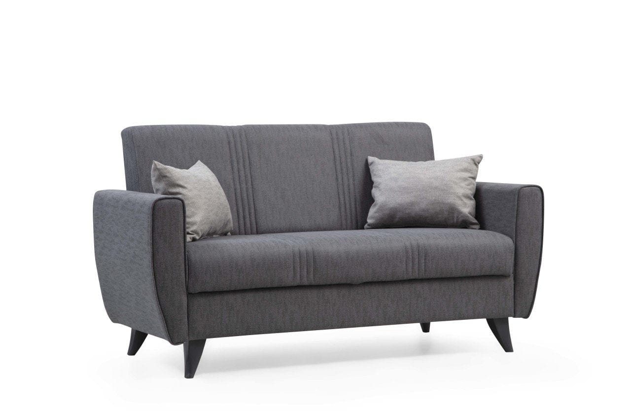 Asir Divano Letto 2 posti in tessuto Zaden Grigio