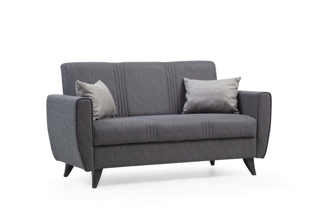 Asir Divano Letto 2 posti in tessuto Zaden Grigio