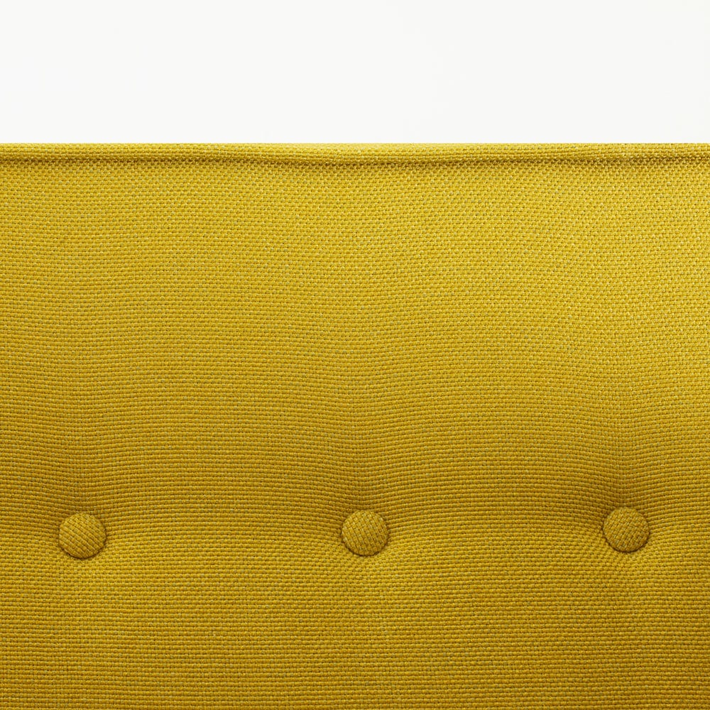 Customform Divano Letto 2 posti in tessuto Zugo Giallo