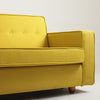 Customform Divano Letto 2 posti in tessuto Zugo Giallo