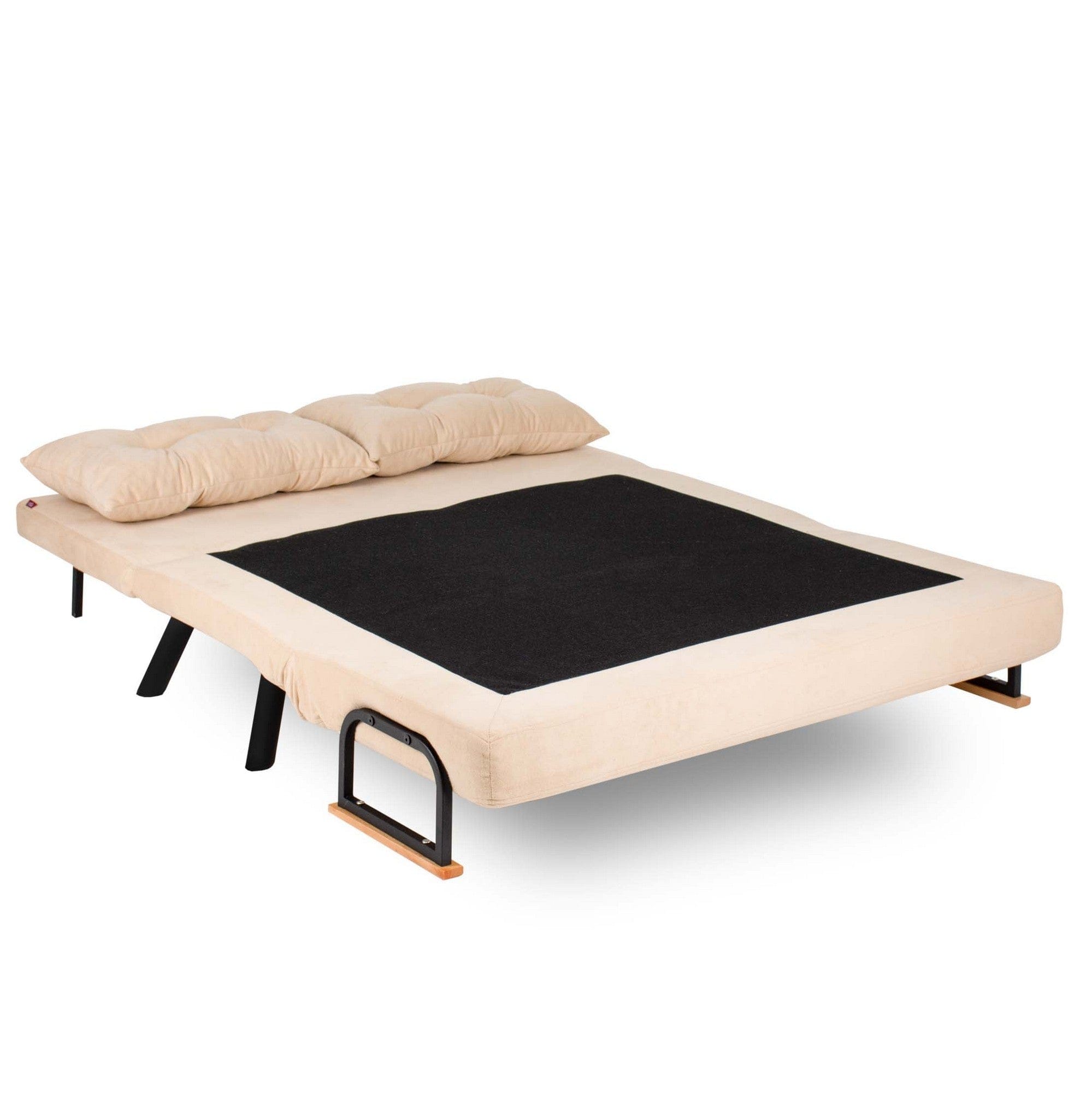 Asir Divano Letto 2 posti in velluto Sando Neutral