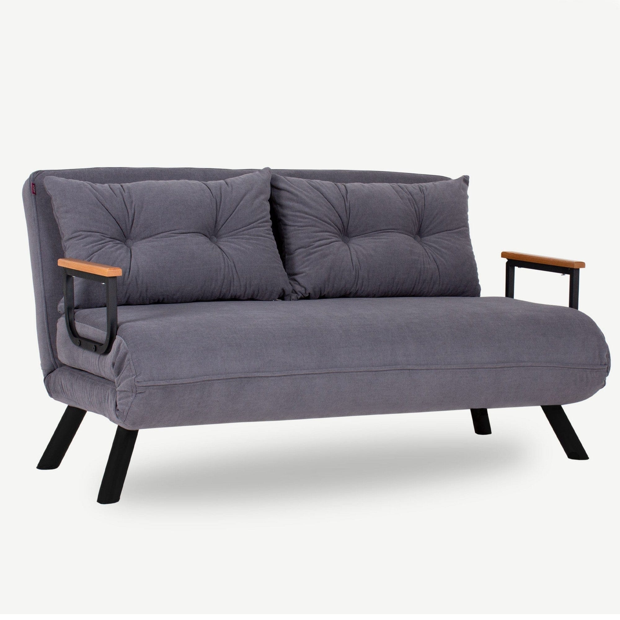 Asir Divano Letto 2 posti in velluto Sando Neutral