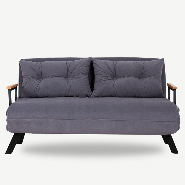 Asir Divano Letto 2 posti in velluto Sando Neutral