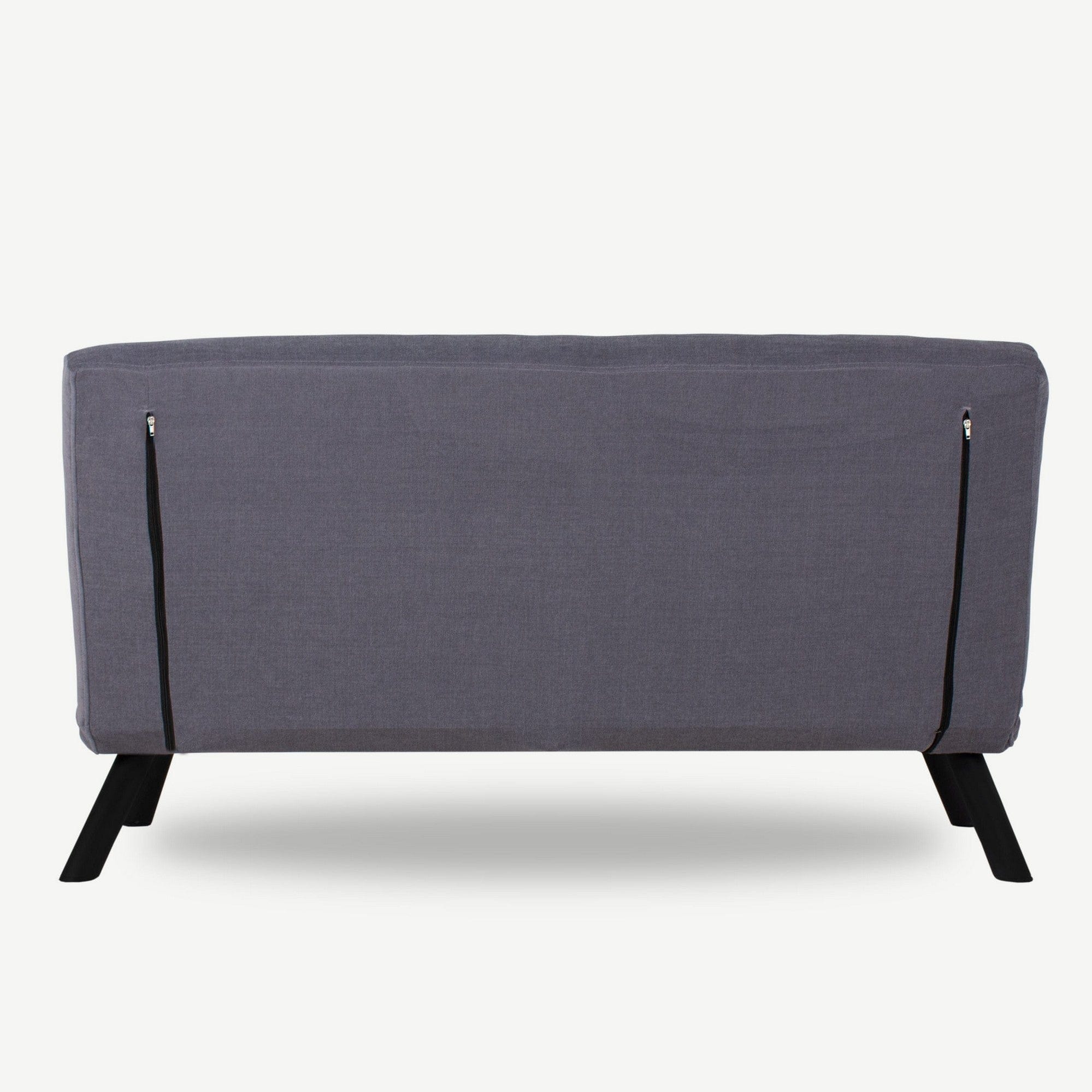 Asir Divano Letto 2 posti in velluto Sando Neutral