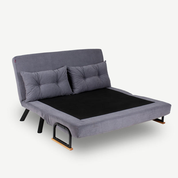 Asir Divano Letto 2 posti in velluto Sando Neutral