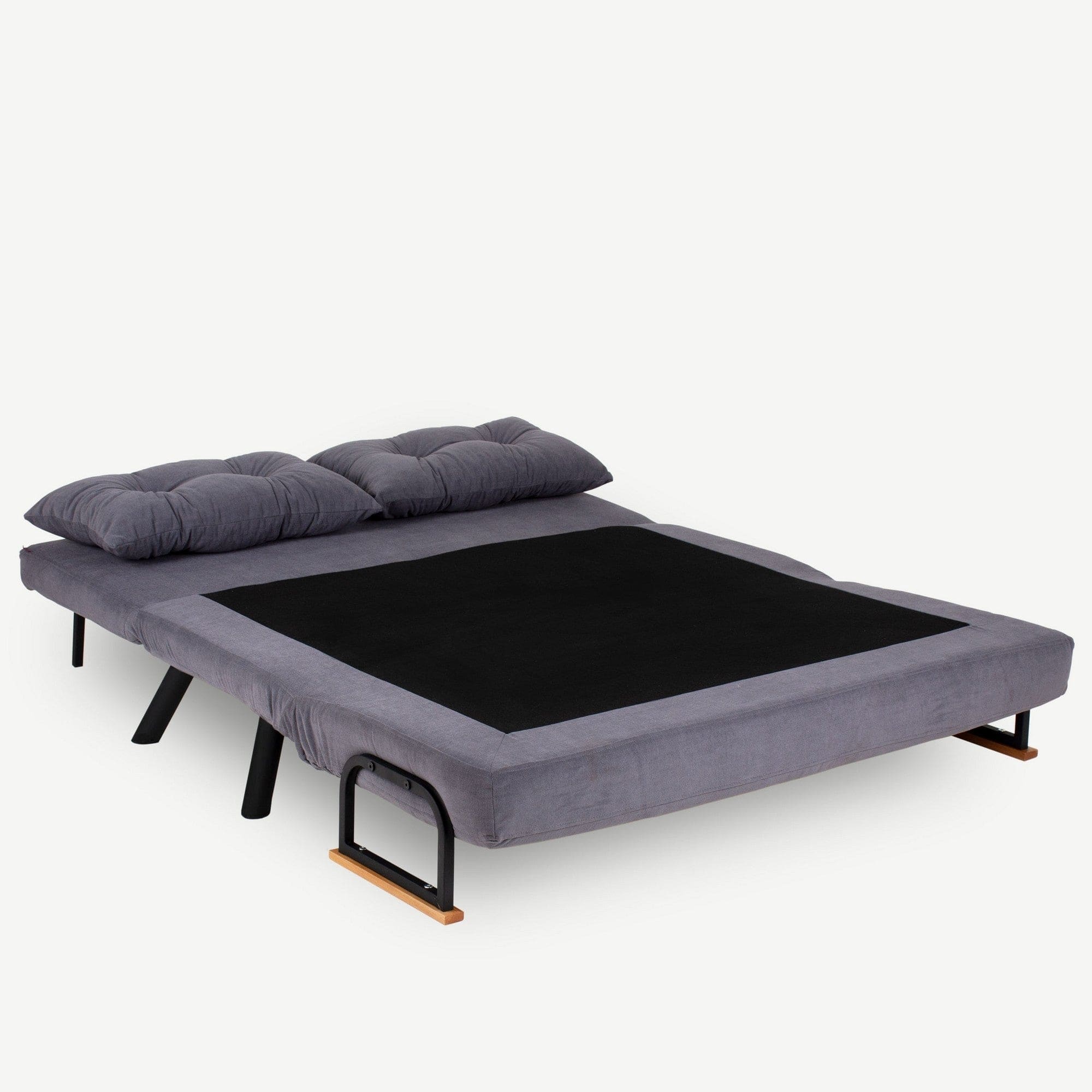 Asir Divano Letto 2 posti in velluto Sando Neutral