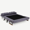 Asir Divano Letto 2 posti in velluto Sando Neutral
