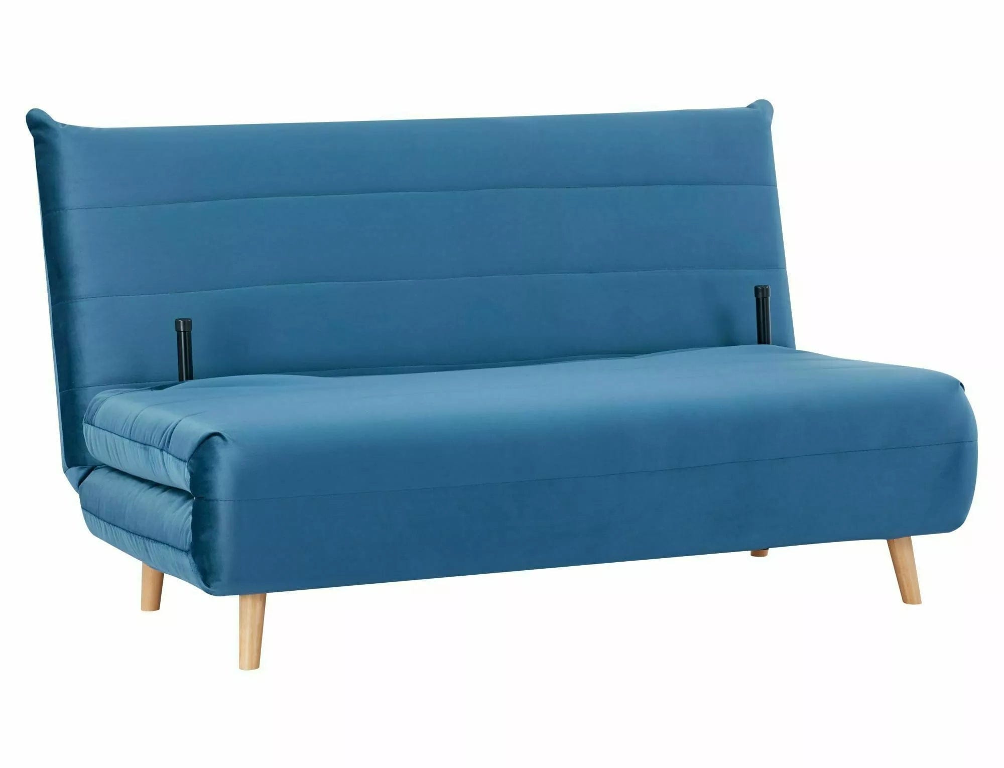 Signal Divano Letto 2 posti in velluto Spike II Blu