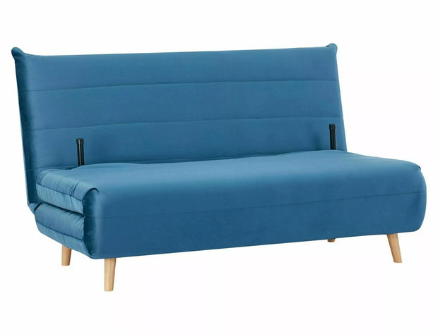 Signal Divano Letto 2 posti in velluto Spike II Blu