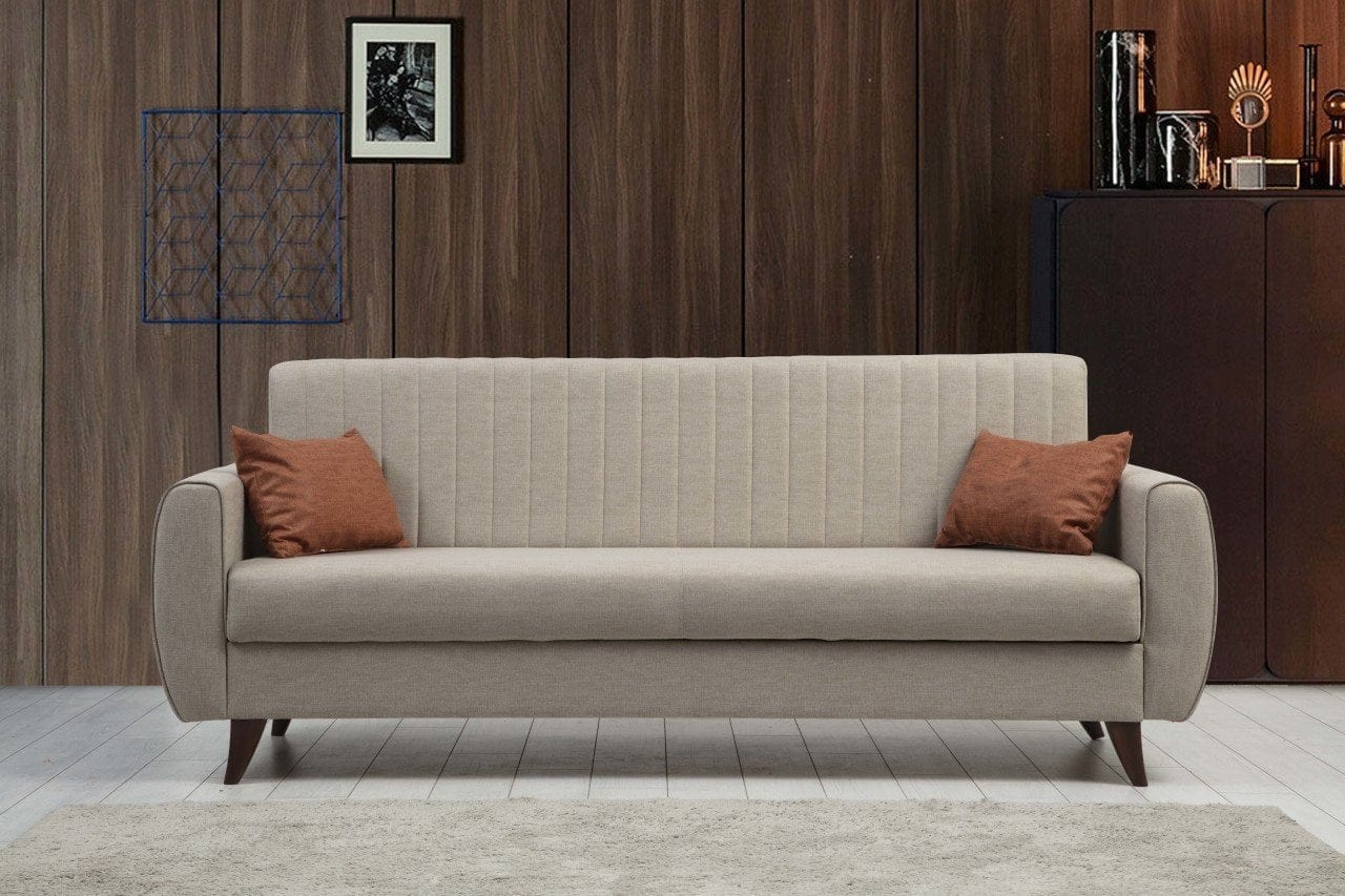 Asir Divano Letto 3 posti in tessuto Alkon Beige