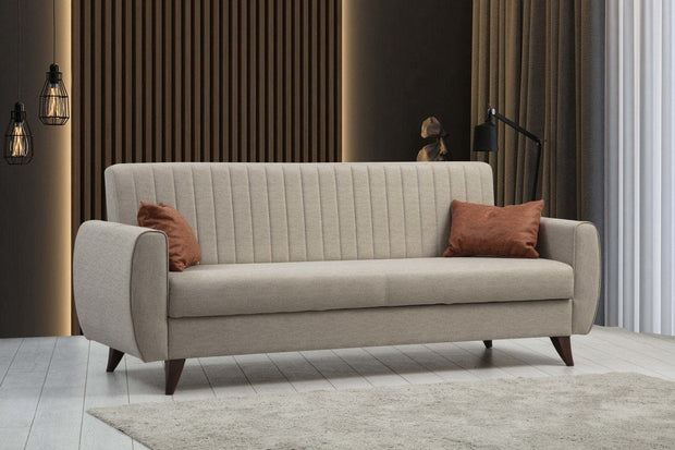 Asir Divano Letto 3 posti in tessuto Alkon Beige