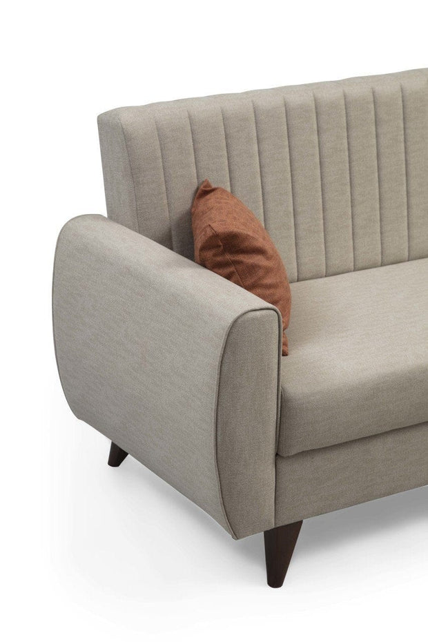 Asir Divano Letto 3 posti in tessuto Alkon Beige