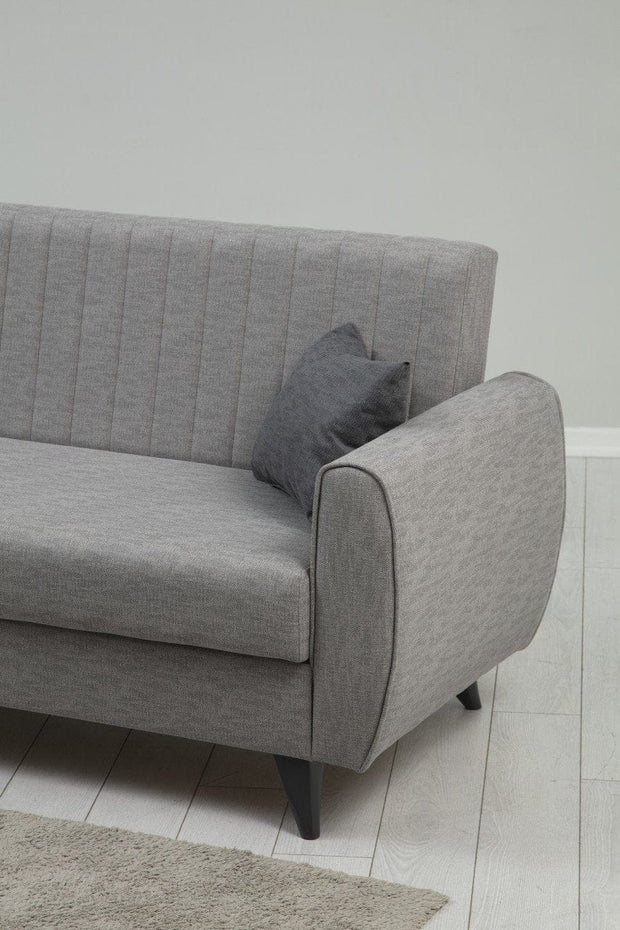 Asir Divano Letto 3 posti in tessuto Alkon Grigio