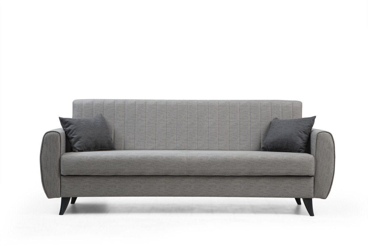 Asir Divano Letto 3 posti in tessuto Alkon Grigio