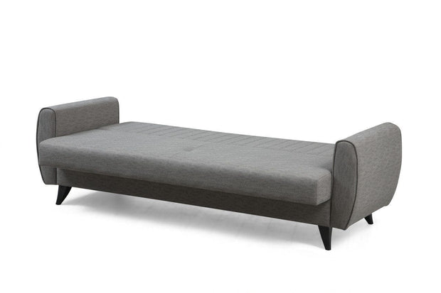 Divano Letto 3 posti in tessuto Alkon Grigio (6)