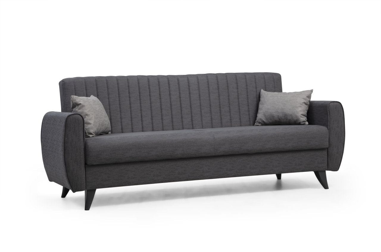 Asir Divano Letto 3 posti in tessuto Alkon Grigio