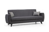 Asir Divano Letto 3 posti in tessuto Alkon Grigio