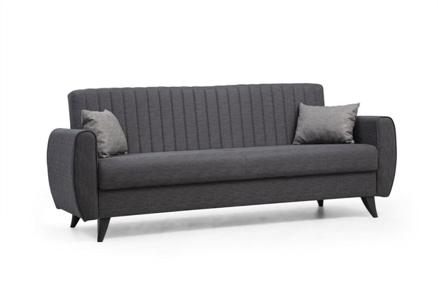 Asir Divano Letto 3 posti in tessuto Alkon Grigio