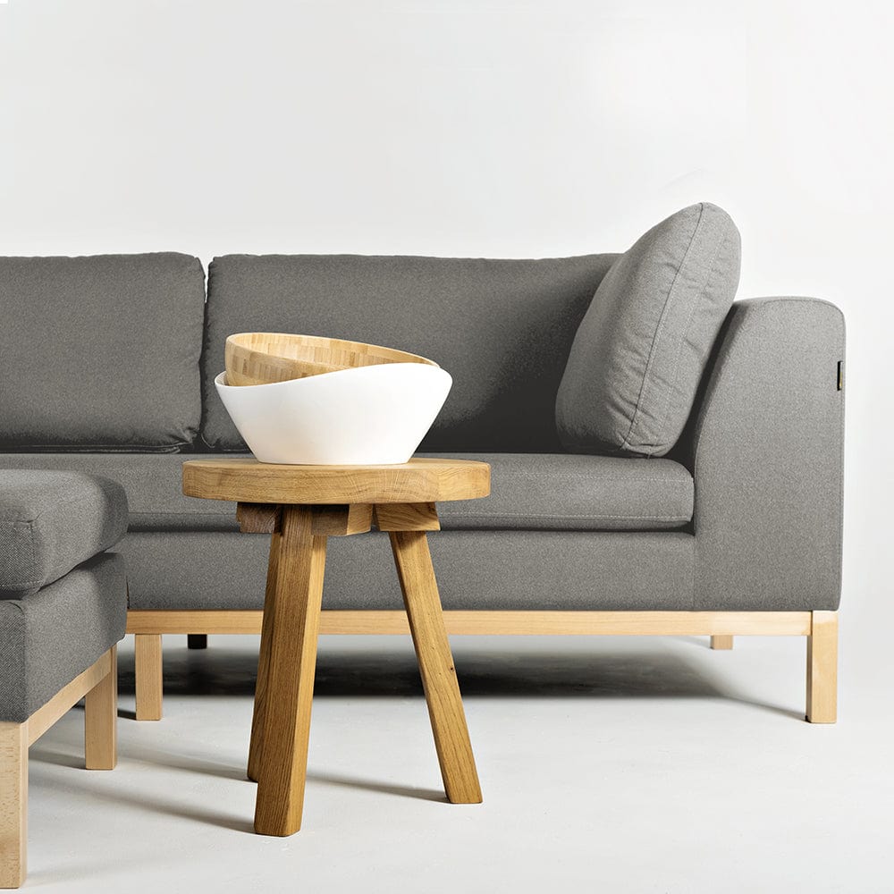 Customform Divano Letto 3 posti in tessuto Ambient Wood Grigio