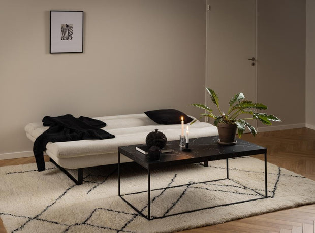 Actona Divano Letto 3 posti in tessuto Arbonne Beige