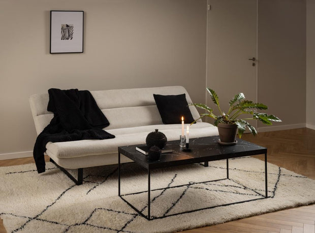 Actona Divano Letto 3 posti in tessuto Arbonne Beige