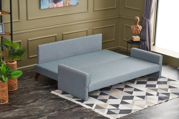 Asir Divano Letto 3 posti in tessuto Bella Blu