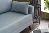 Asir Divano Letto 3 posti in tessuto Bella Blu