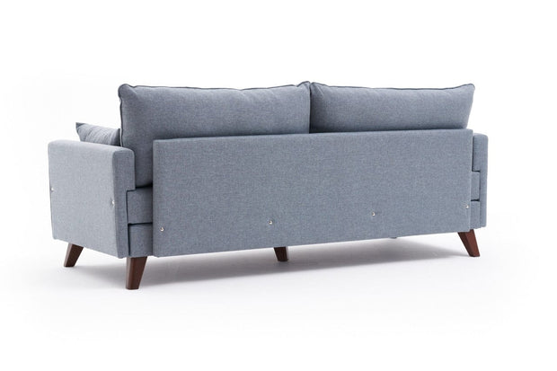 Asir Divano Letto 3 posti in tessuto Bella Blu