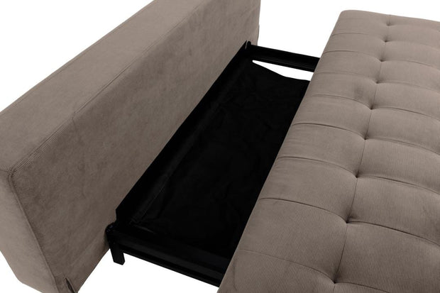 Actona Divano Letto 3 posti in tessuto Blain Beige