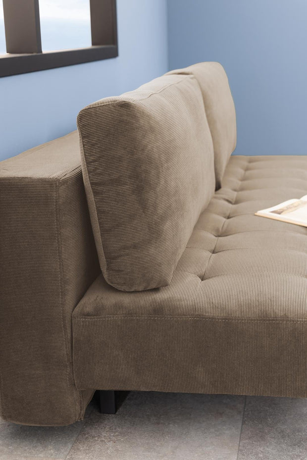 Actona Divano Letto 3 posti in tessuto Blain Beige