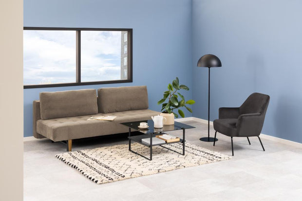 Actona Divano Letto 3 posti in tessuto Blain Beige