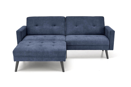 Halmar Divano Letto 3 posti in tessuto Cornelius Blu