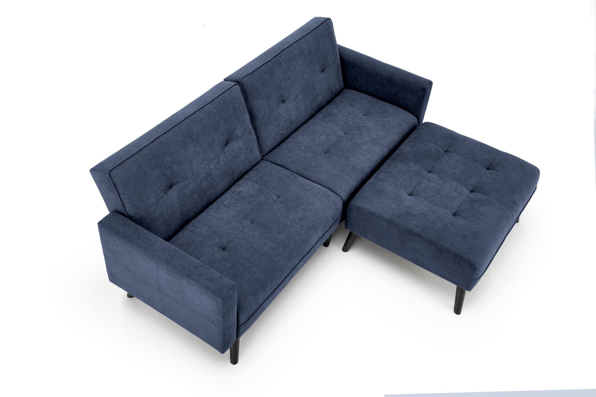 Halmar Divano Letto 3 posti in tessuto Cornelius Blu