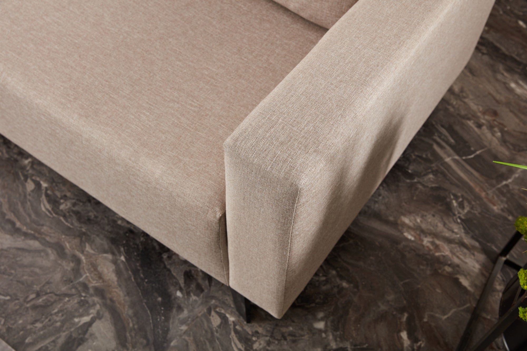 Asir Divano Letto 3 posti in tessuto Doga Crema
