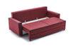 Asir Divano Letto 3 posti in tessuto Ece Bordeaux