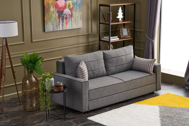 Asir Divano Letto 3 posti in tessuto Ece Grigio