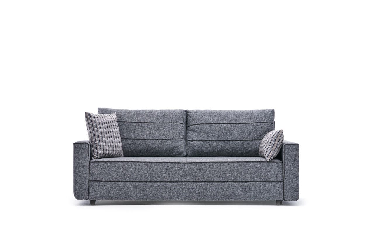 Asir Divano Letto 3 posti in tessuto Ece Grigio