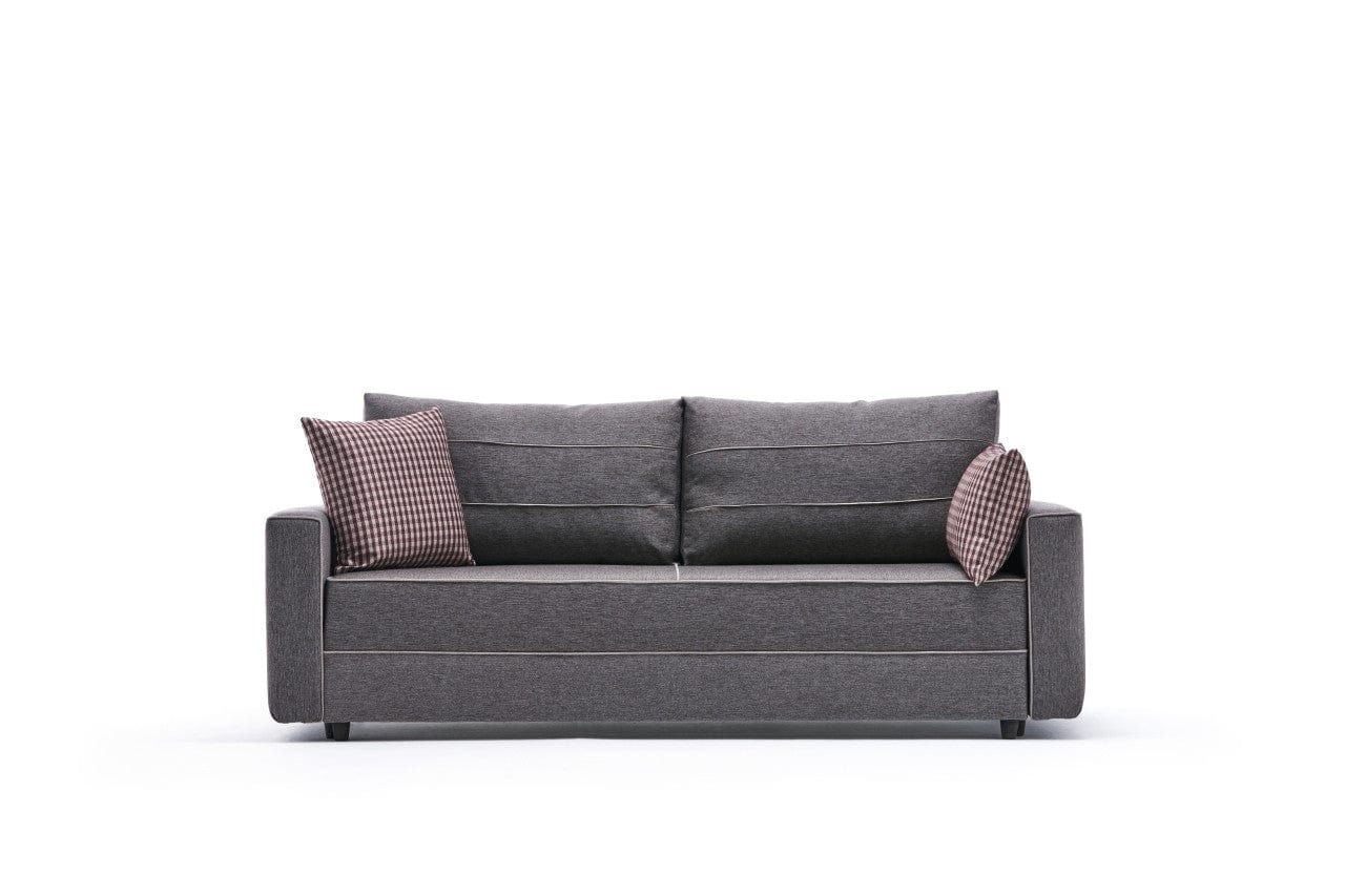 Asir Divano Letto 3 posti in tessuto Ece Marrone