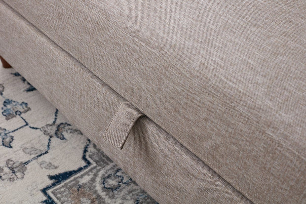 Asir Divano Letto 3 posti in tessuto Eva Crema